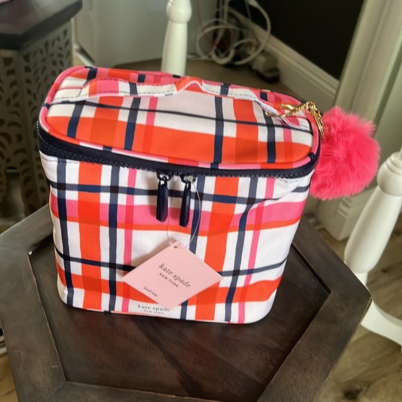 π₯Kate Spade, spring plaid lunch tote
